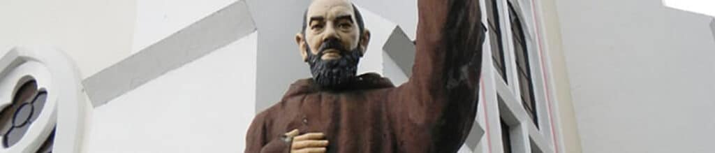 A statue of Saint Padre Pio in Italy