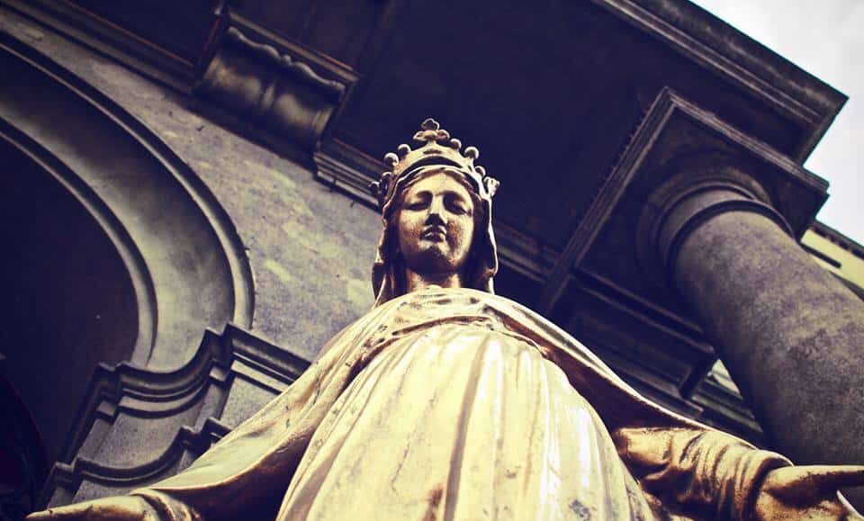 Virgin Mary statue