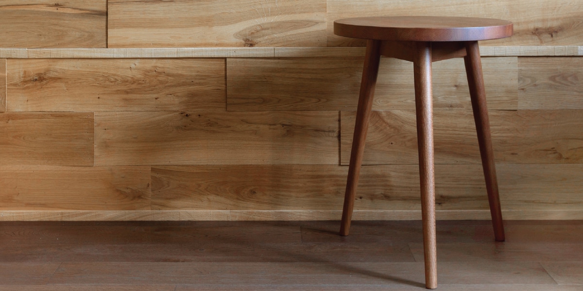 stool in a room
