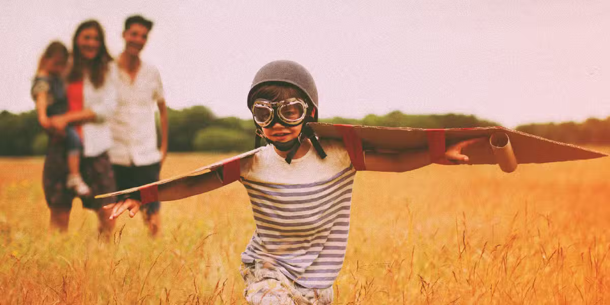 stupid kid thinks he can fly